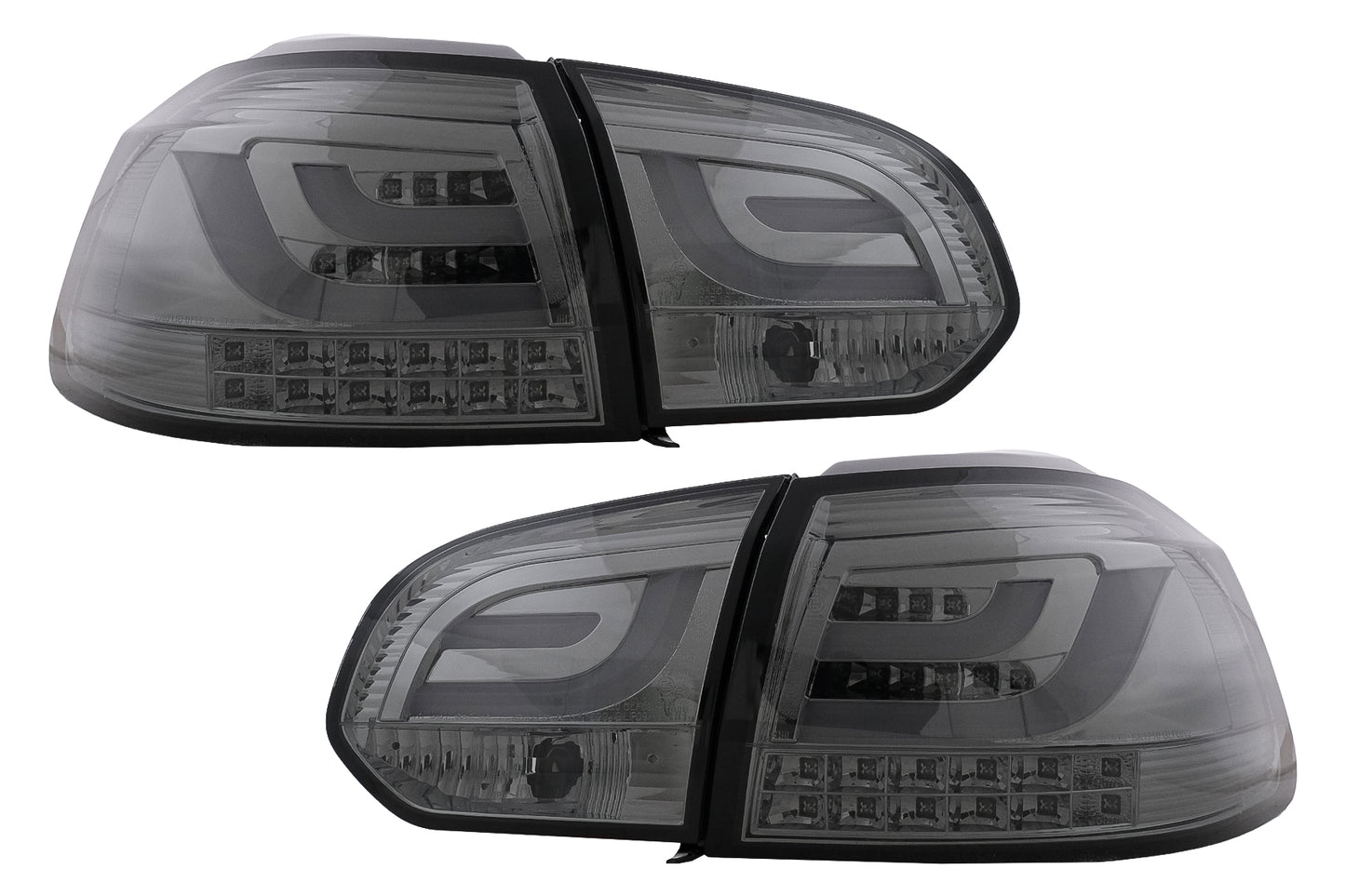 Rückleuchten Rücklichter LED für VW Golf 6 VI 2008-2013 Tube Lichtleiste Rauch Carpartstuning Austria