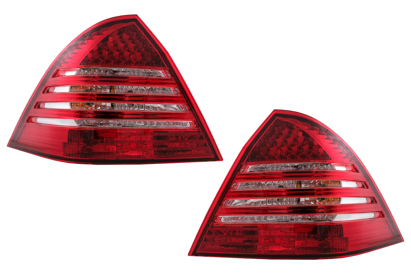LED Rücklichter Rückleuchten Für Mercedes C-Klasse W203 Limousine 2000-2004 Rot klar Carpartstuning Austria