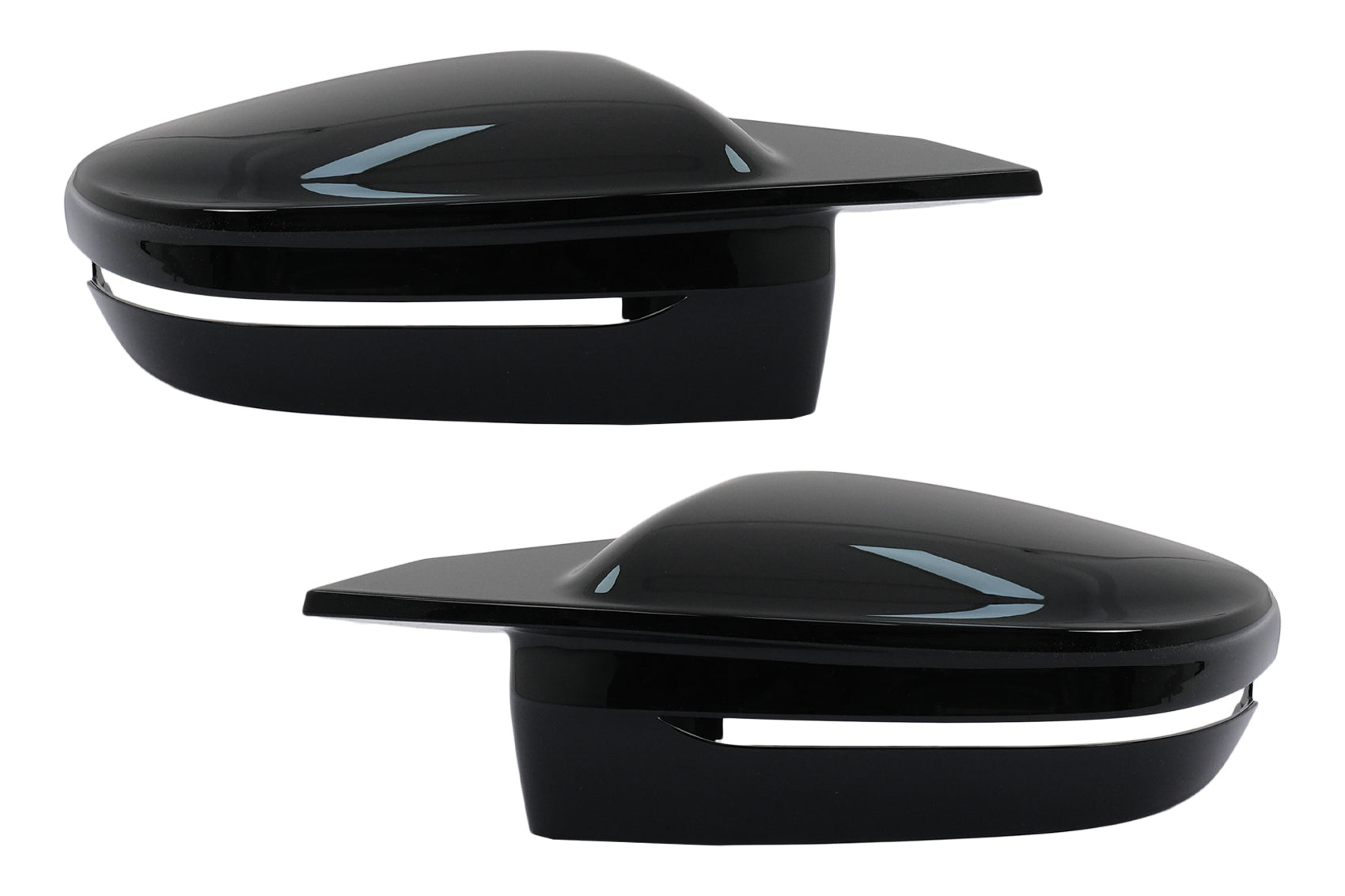 Spiegelabdeckungen für BMW 5 G30 G31 6 G32 GT 7 G11 G12 8 G14 G15 G16 LHD Schwarz Carpartstuning Austria