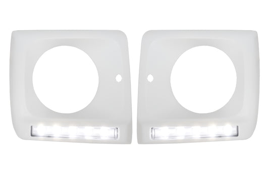 Scheinwerferblenden LED DRL für Mercedes G W463 1989-2012 Tagfahrlicht G65 Look CarPartsTuning