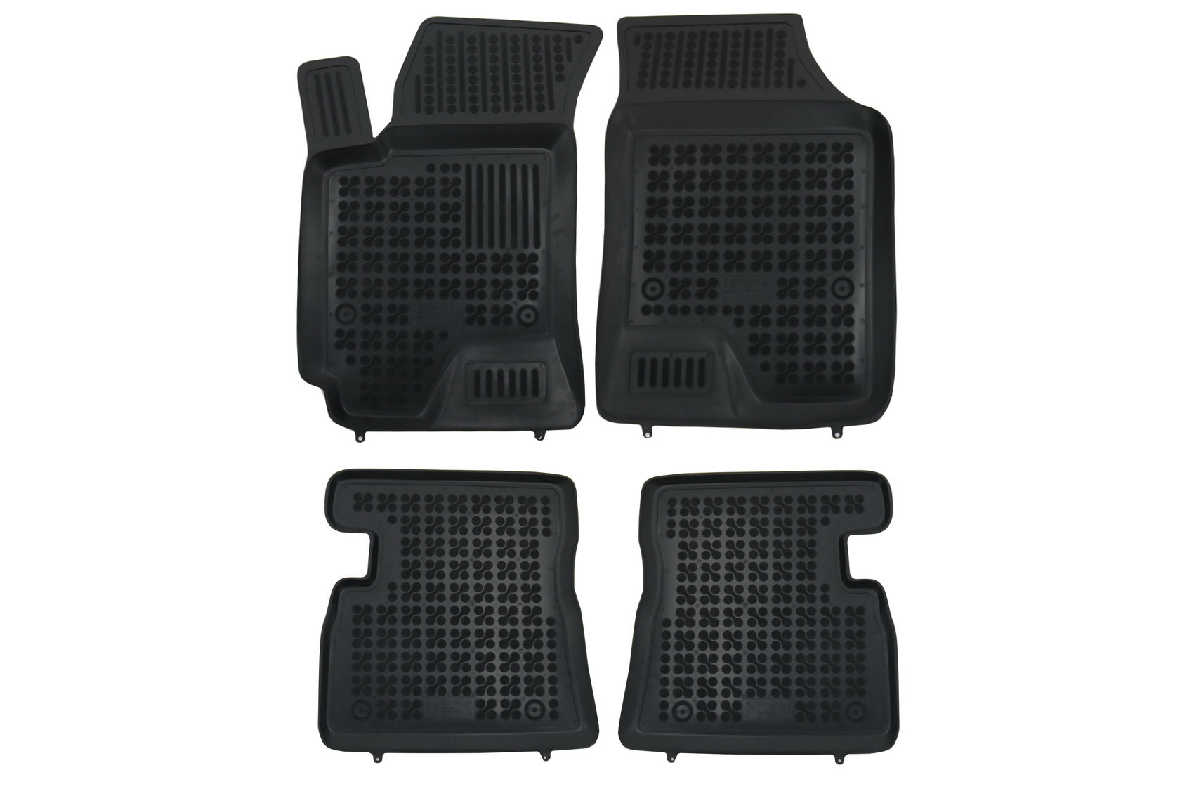 Schwarze Fußmatten Gummi Passend Für Hyundai Getz (2002-2011) Rezaw Plast