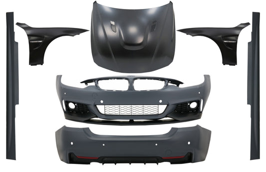 Kit für BMW F32 F33 13-17 M-Performance Look Vordere Kotflügel Kapuze Motorhaube CarPartsTuning