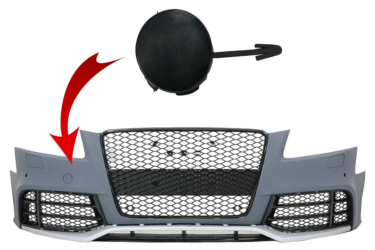 Abschlepphakenabdeckung Frontstoßstange Passend Für Audi A5 8T (2008-2016) RS5 Design KITT