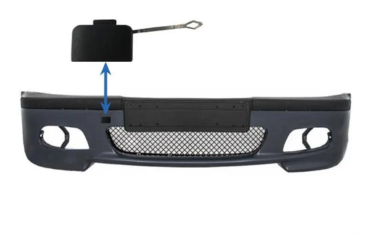 Abschlepphakenabdeckung Frontstoßstange Passend Für BMW 3er E46 Limousine Touring (1998-2004) M-Technik M-Tech M-Sport Modell KITT