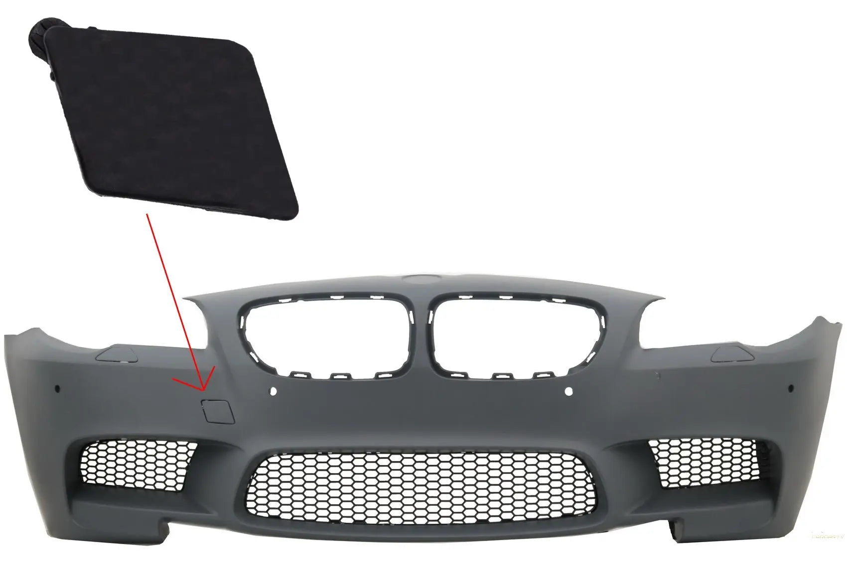 Abschlepphakenabdeckung Frontstoßstange Passend Für BMW 5er F10 F11 (2011-2017) M5 Design KITT