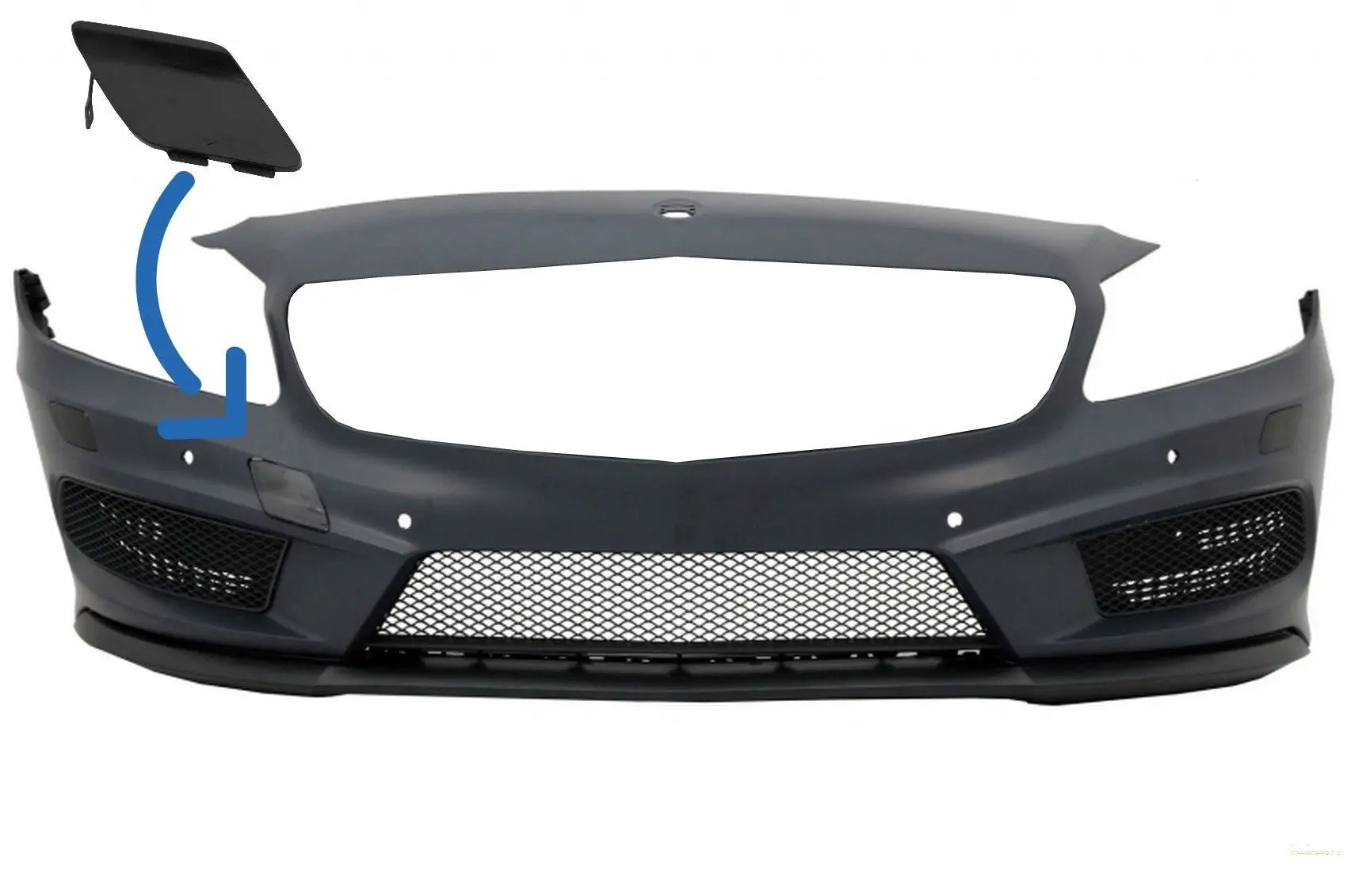 Abschlepphakenabdeckung Frontstoßstange Passend Für Mercedes A-Klasse W176 (2012-2018) A45 Design KITT