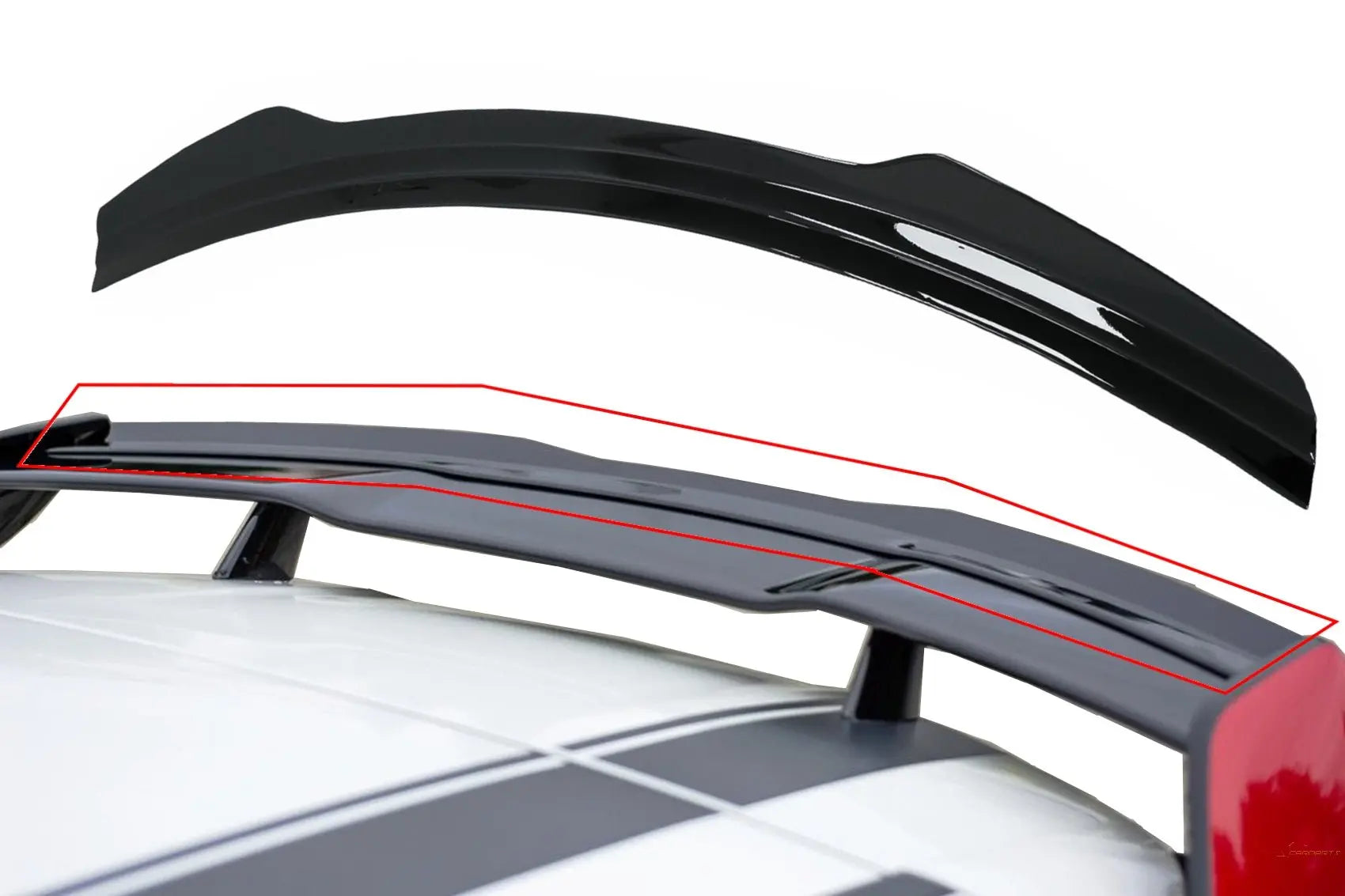 Aufsatzlippenverlängerung Für Dachspoiler Passend Für Mercedes A-Klasse W176 W177  GLA SUV X156 H247 Piano Black KITT