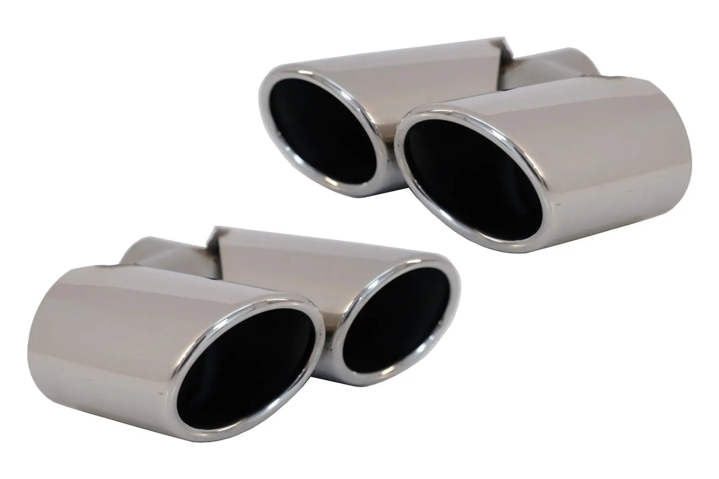 Auspuffblenden Endrohre Passend Für Audi Q5 8R (11.2008-2016) SQ5 Design Chrom KITT