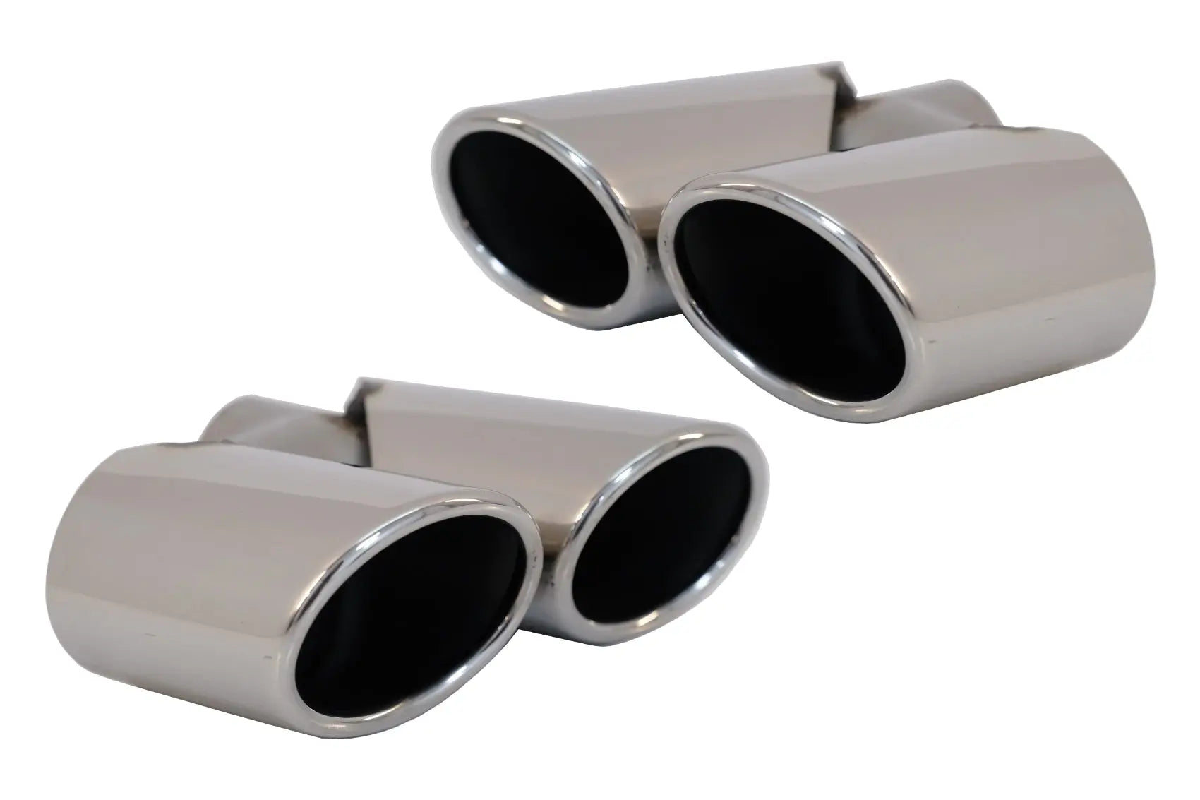 Auspuffblenden Endrohre Passend Für Audi Q5 8R (11.2008-2016) SQ5 Design Chrom KITT