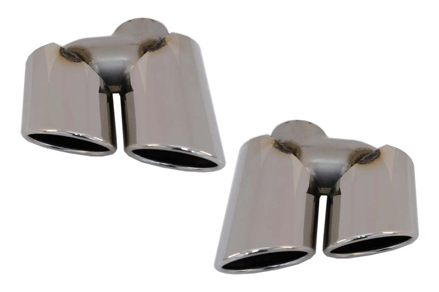 Auspuffblenden Endrohre Passend Für Audi Q5 8R (11.2008-2016) SQ5 Design Chrom KITT