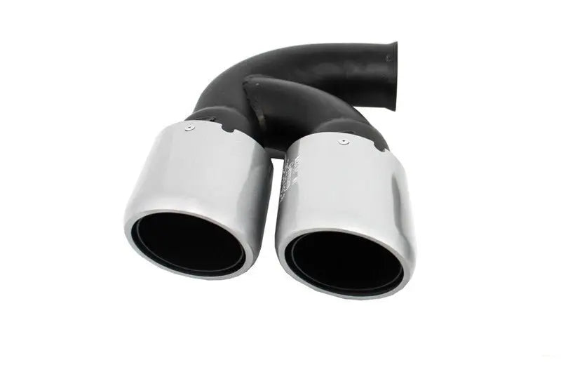 Auspuffblenden Passend Für Porsche Cayenne 92a V6 V8 Benzin (05.2010-09.2014) GTs Design Silber KITT