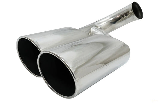 Auspuffblenden Passend Für Porsche Cayenne I Facelift SUV 9pa1 V6 (2007-2010) Chrom KITT Professional Exhaust Systems