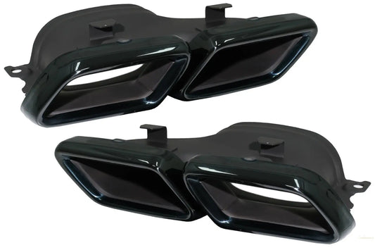 Auspuffendrohre Für Mercedes C-Klasse W205 S205 C205 A205 E-Klasse W213 S-Klasse W222 GLE C292 GLE W166 GLC W253 X253 C253 C217 Schwarzer Smaragd KITT