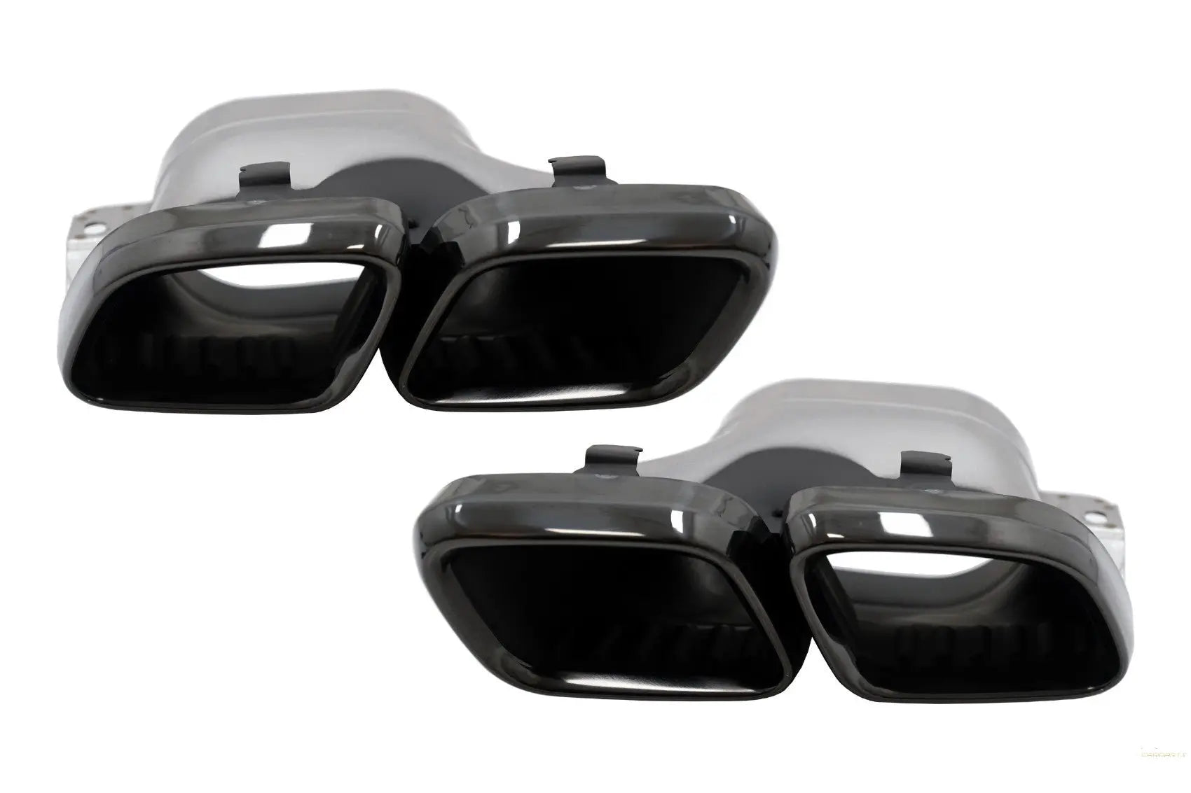 Auspuffendrohre Passend Für Mercedes C-Klasse W205 S205 C205 A205 C63 C63s Facelift (2019) Schwarz KITT