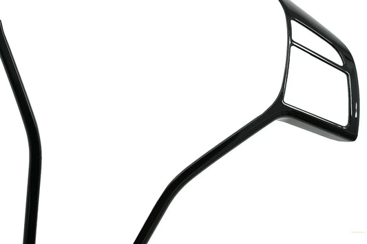 Auto-Lenkradknopf-Zierrahmenabdeckung Passend Für Mercedes W176 W246 W204 W117 W218 W212 X253 X204 X156 Klavierschwarz KITT