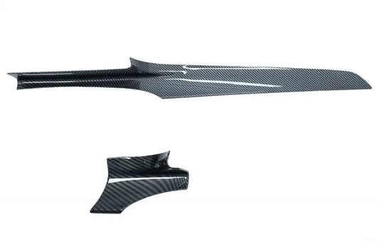 Auto Mittelkonsole Armaturenbrett Streifen Innenverkleidung Mit Motor Startknopf Abdeckung Passend Für Mercedes C-Klasse W205 Carbon Style LHD KITT