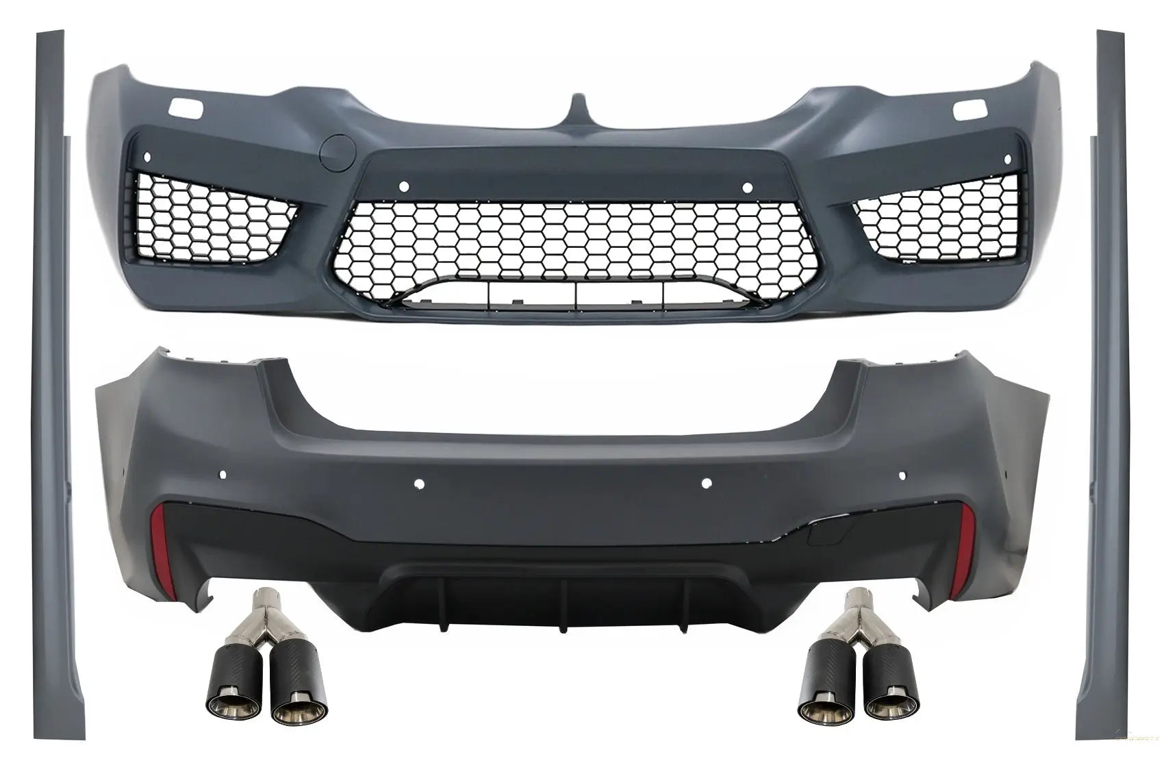 Bodykit Passend Für BMW 5er G30 (2017-2019) M5 Design Auspuffblenden Kohlefaser KITT