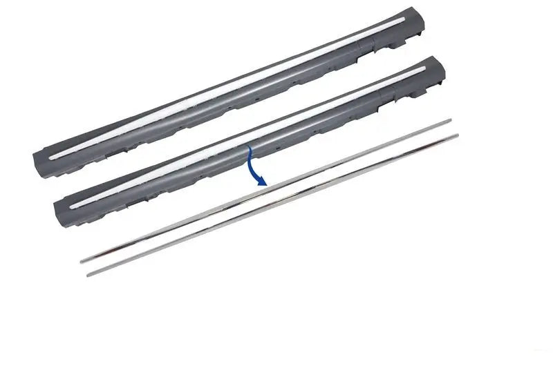 Chromteile Zierleisten Seitenschweller Passend Für Mercedes S-Klasse W222 (2013-2020) S65 S63 Design KITT