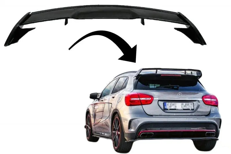 Dachspoiler Passend Für Mercedes GLA X156 (2014-2019) GLA45 Design Piano Black KITT