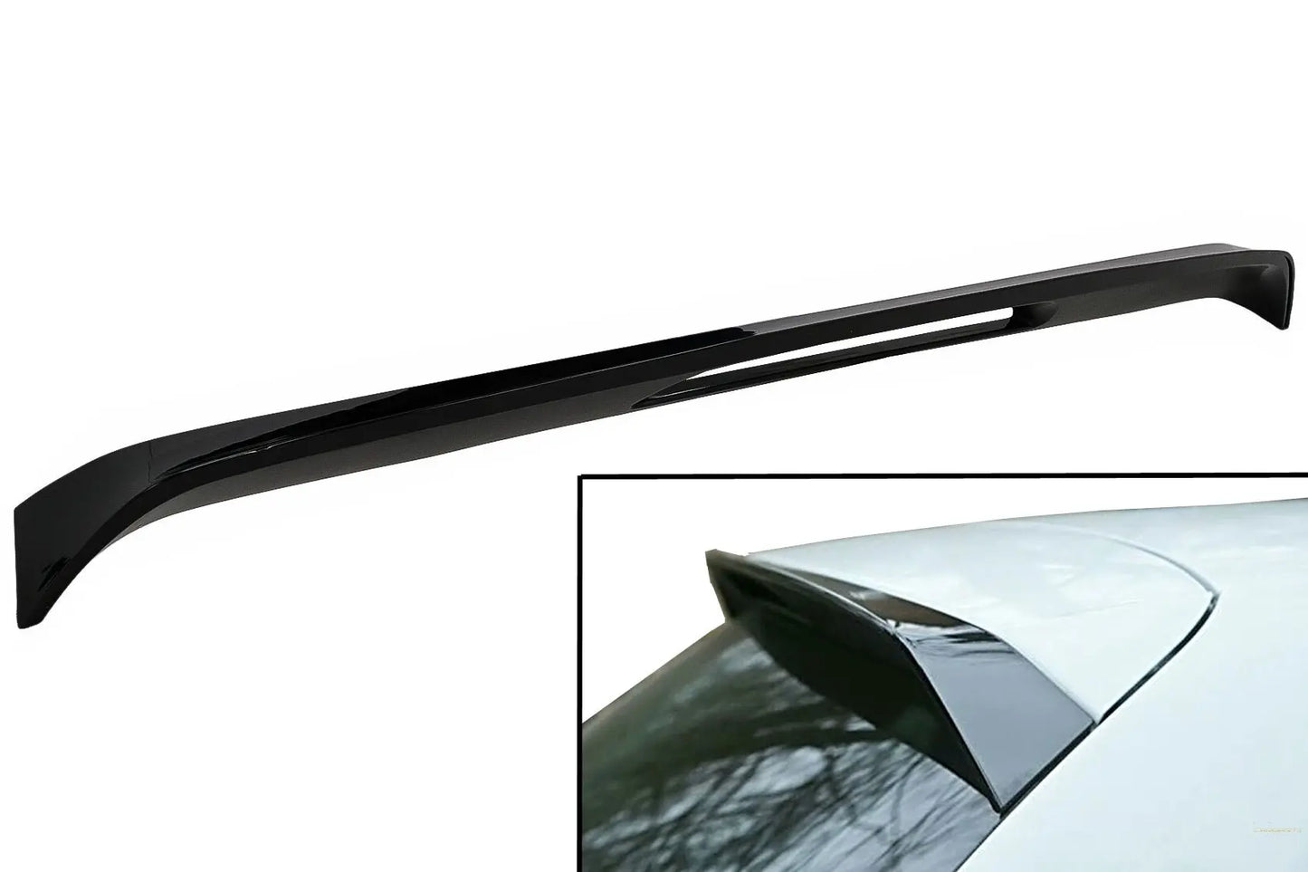 Dachspoileraufsatzflügel Passend Für VW Polo 6R 6C (2009-2017) Piano Black KITT