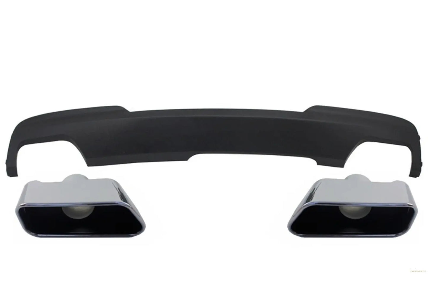 Doppelauslass-Luftdiffusor Passend Für BMW F10 F11 (2011-2017) Mit Auspuffblenden Sport M-Tech 550i Design KITT