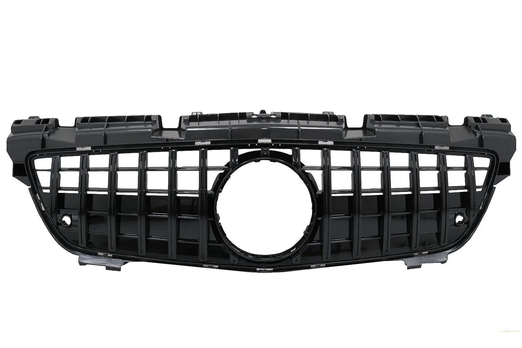 Frontgrill Mit Unterem Gitter Passend Für MercedeS SLK-Klasse R172 (2011-2015) GT-R Panamericana Design Schwarz KITT Specials