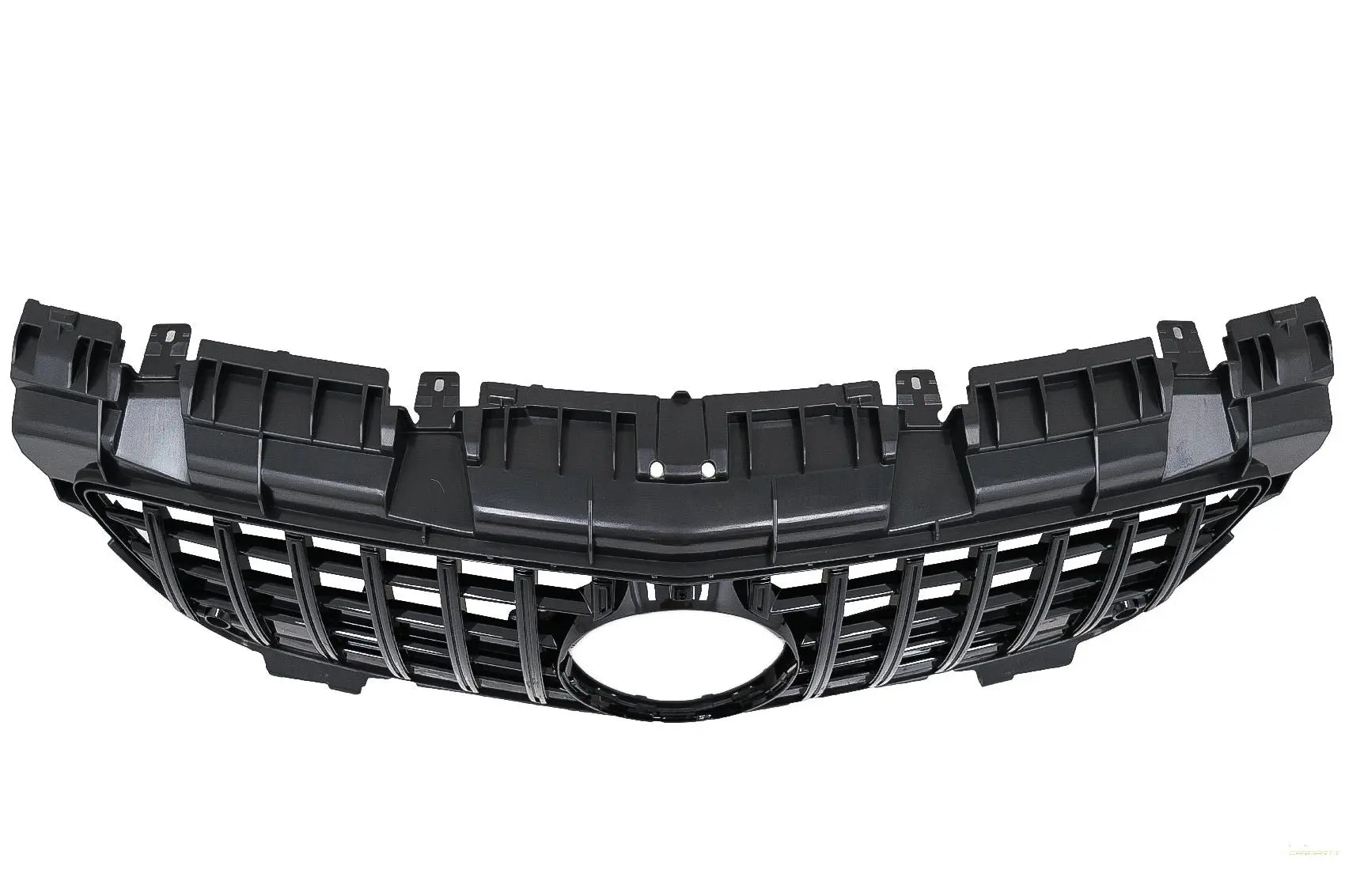 Frontgrill Mit Unterem Gitter Passend Für MercedeS SLK-Klasse R172 (2011-2015) GT-R Panamericana Design Schwarz KITT Specials