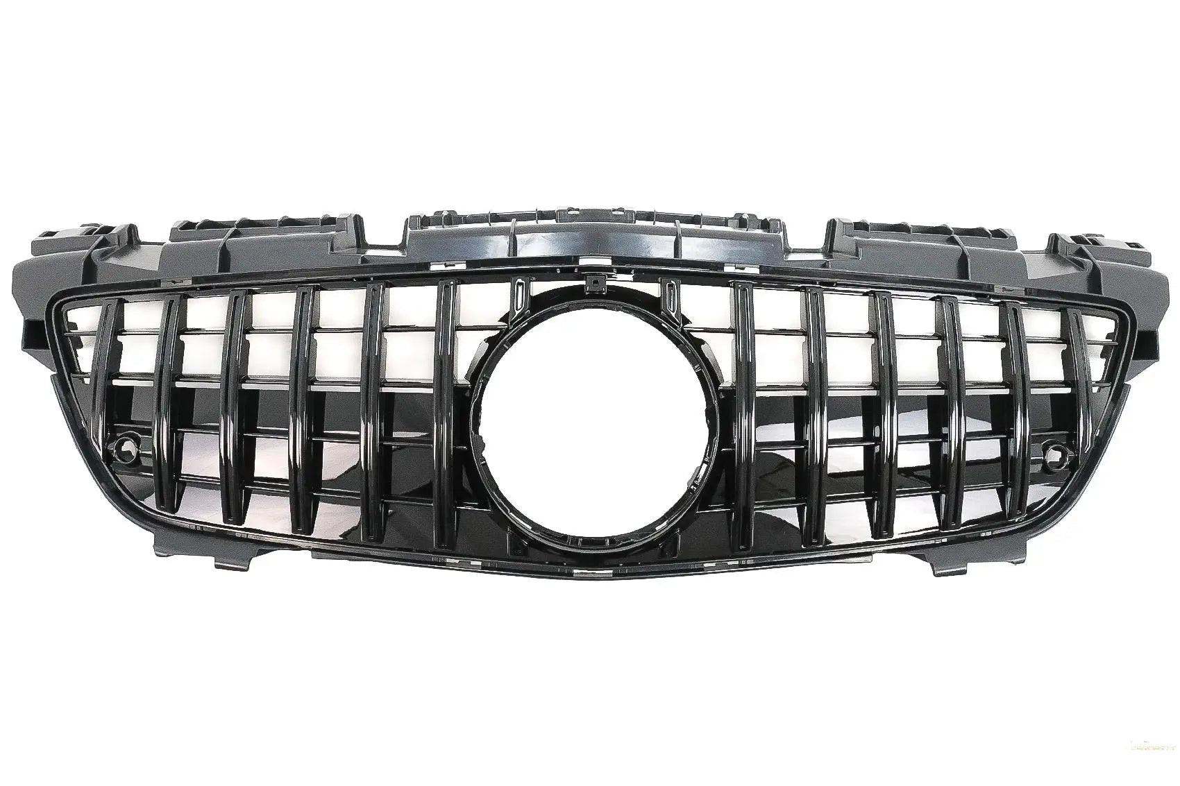Frontgrill Mit Unterem Gitter Passend Für MercedeS SLK-Klasse R172 (2011-2015) GT-R Panamericana Design Schwarz KITT Specials