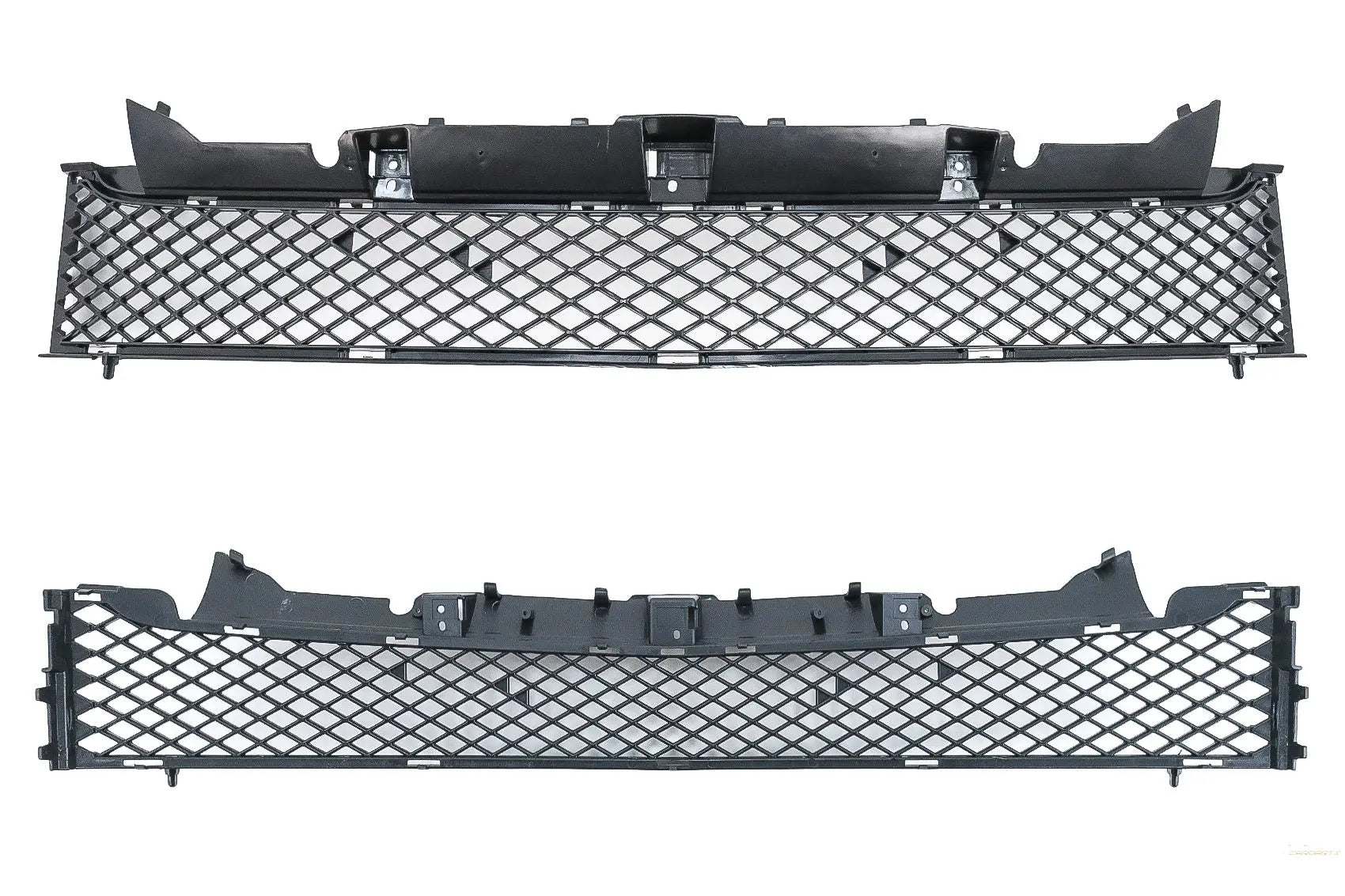 Frontgrill Mit Unterem Gitter Passend Für MercedeS SLK-Klasse R172 (2011-2015) GT-R Panamericana Design Schwarz KITT Specials