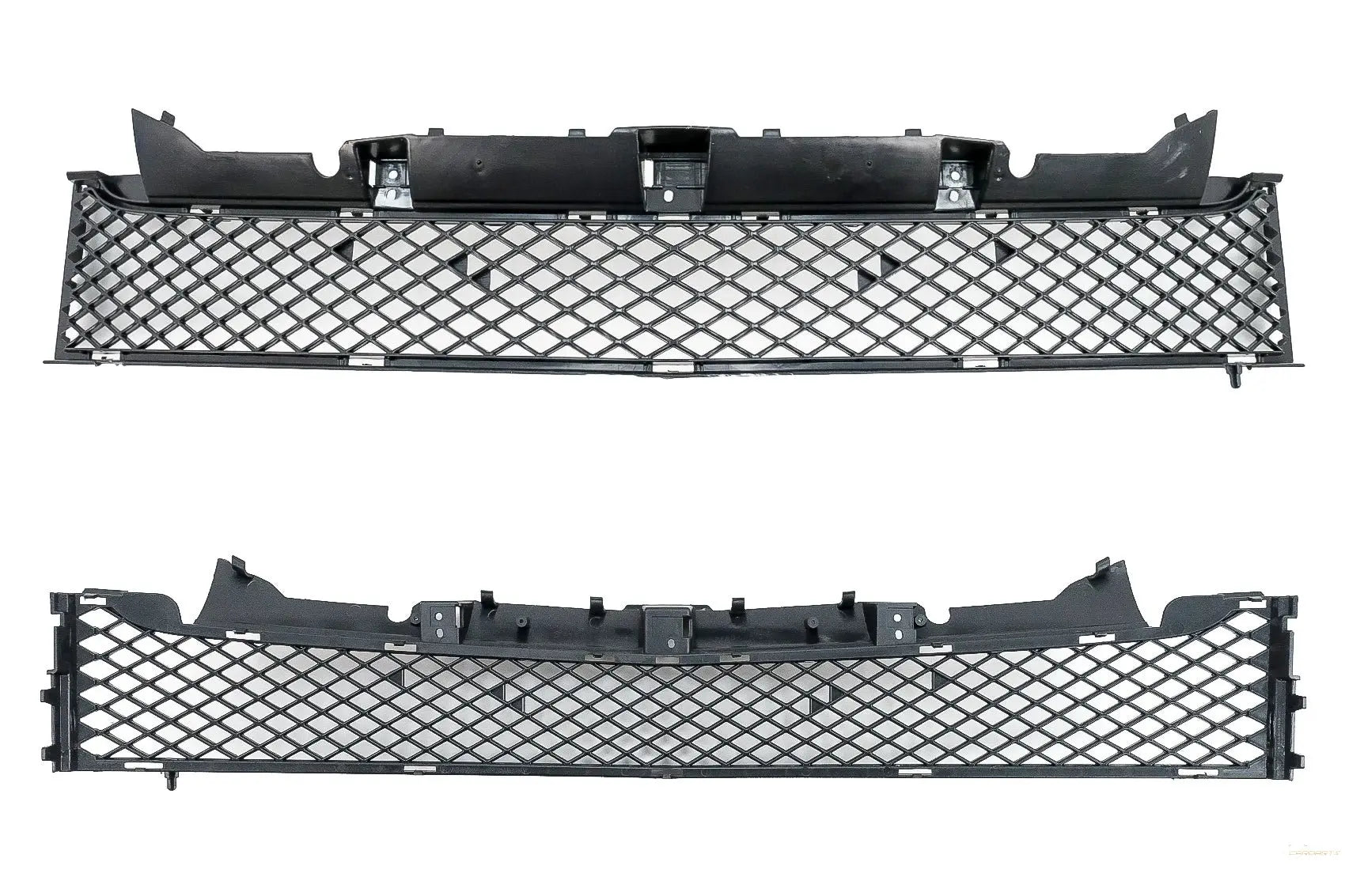 Frontgrill Mit Unterem Gitter Passend Für MercedeS SLK R172 (2011-2015) GT-R Panamericana Design Chrom KITT