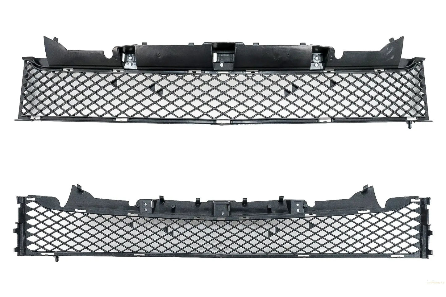 Frontgrill Mit Unterem Gitter Passend Für MercedeS SLK R172 (2011-2015) GT-R Panamericana Design Chrom KITT