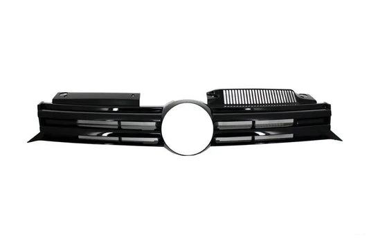 Frontgrill Mittelgrill Passend Für VW Golf VI (2008-2013) Mit LED-Scheinwerfern Fließende Dynamische Sequentielle Blinker R20 Design KITT