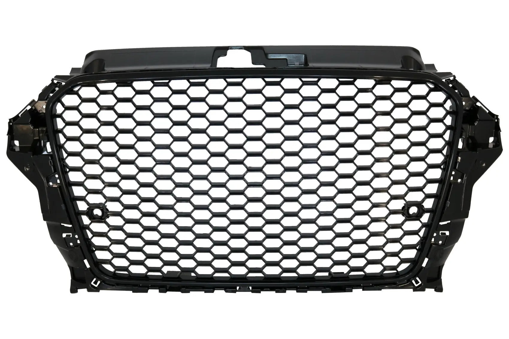 Frontgrill Ohne Emblem Mit Nebelscheinwerferabdeckungen Seitengitter Passend Für Audi A3 8V (2012-2016) RS3 Design KITT