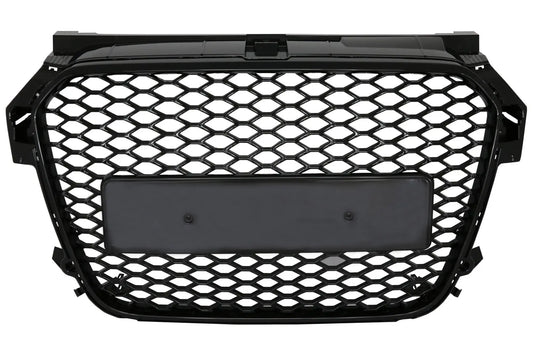 Frontgrill Ohne Emblem Passend Für Audi A1 8x (2010-2014) Rs1 Design Piano Black KITT