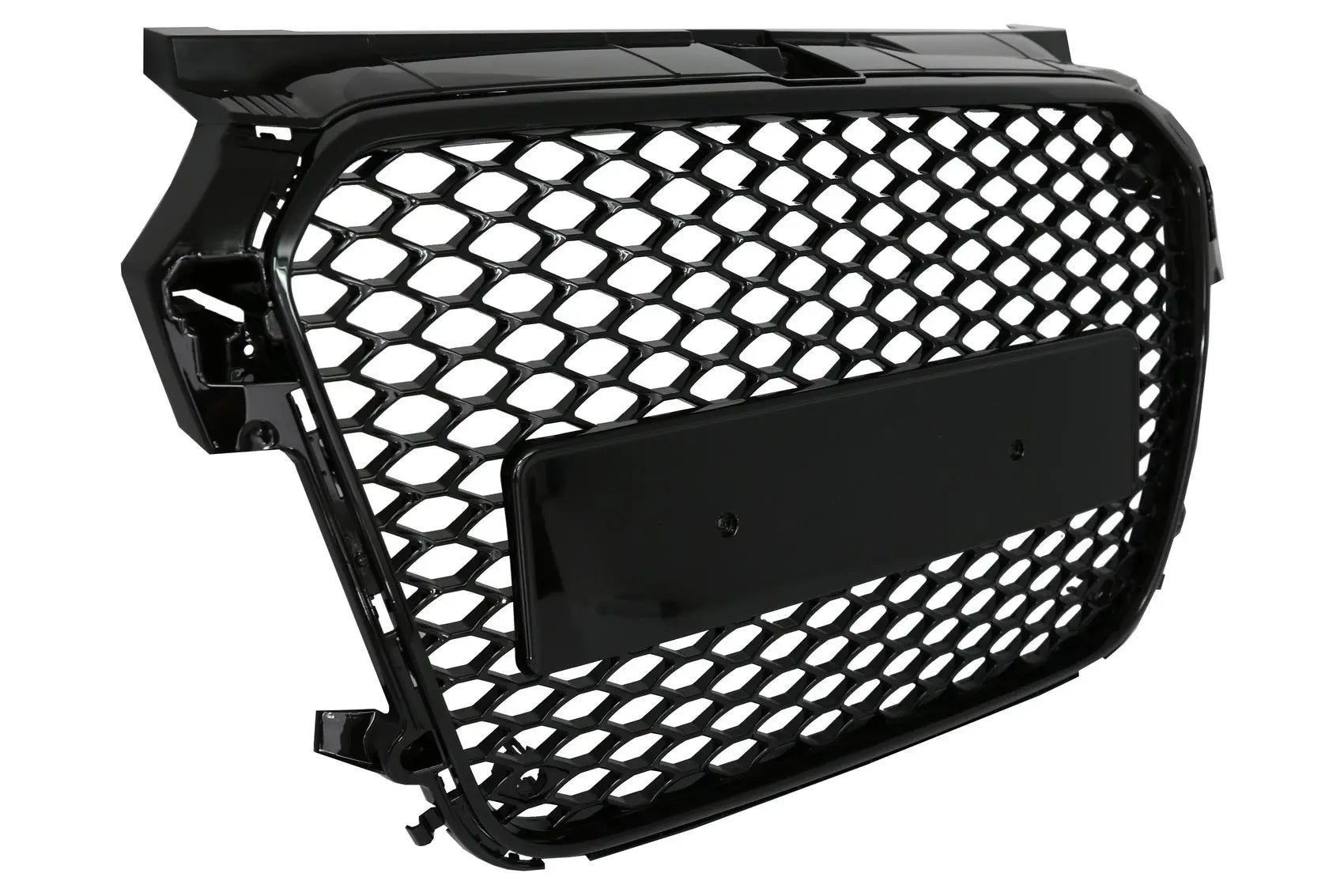 Frontgrill Ohne Emblem Passend Für Audi A1 8x (2010-2014) Rs1 Design Piano Black KITT