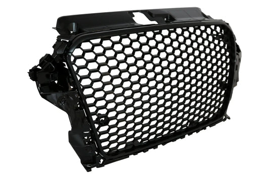 Frontgrill Ohne Emblem Passend Für Audi A3 8V (2012-2016) RS3 Design Piano Black KITT