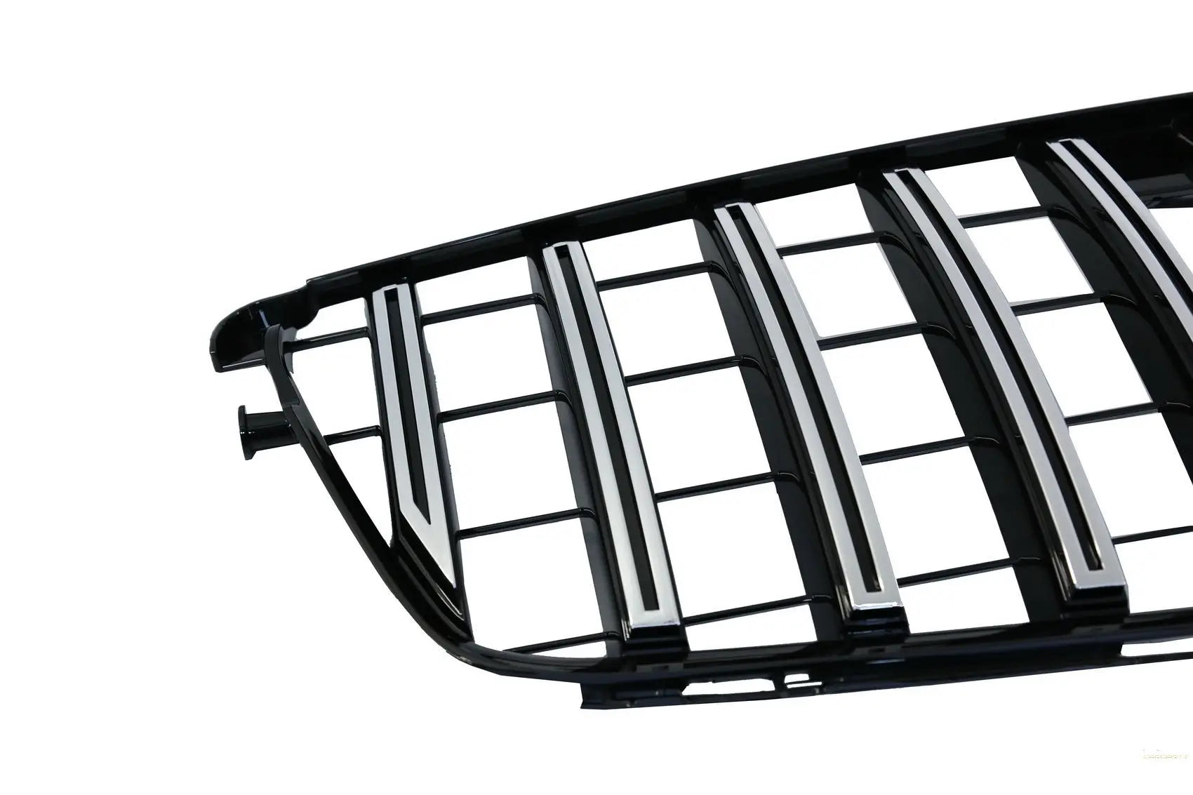 Frontgrill Passend Für Mercedes C-Klasse W204 S204 Limousine Kombi (2007-2014) GT-R Panamericana Design Chrom KITT Specials