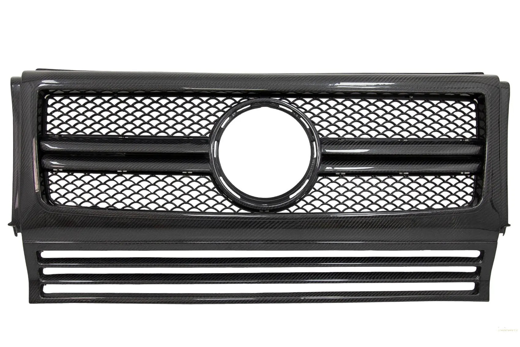 Frontgrill Passend Für Mercedes G-Klasse W463 (1990-2014) G65 Design Echtcarbon Edition KITT