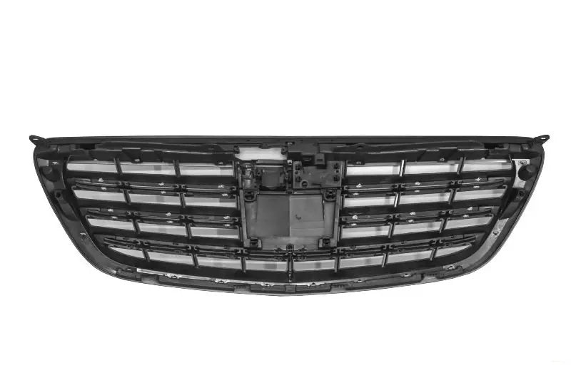 Frontgrill Passend Für Mercedes S-Klasse W222 (2014-08.2020) S63 S65 Design Mattschwarz KITT Specials