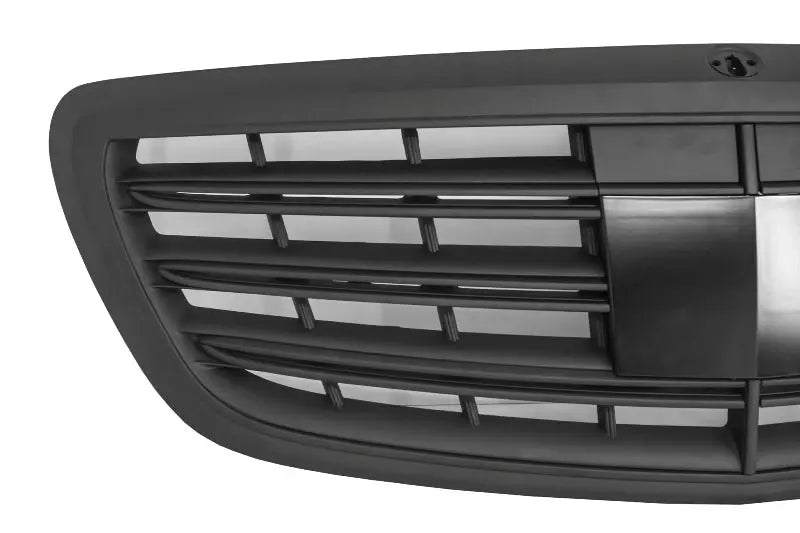 Frontgrill Passend Für Mercedes S-Klasse W222 (2014-08.2020) S63 S65 Design Mattschwarz KITT Specials