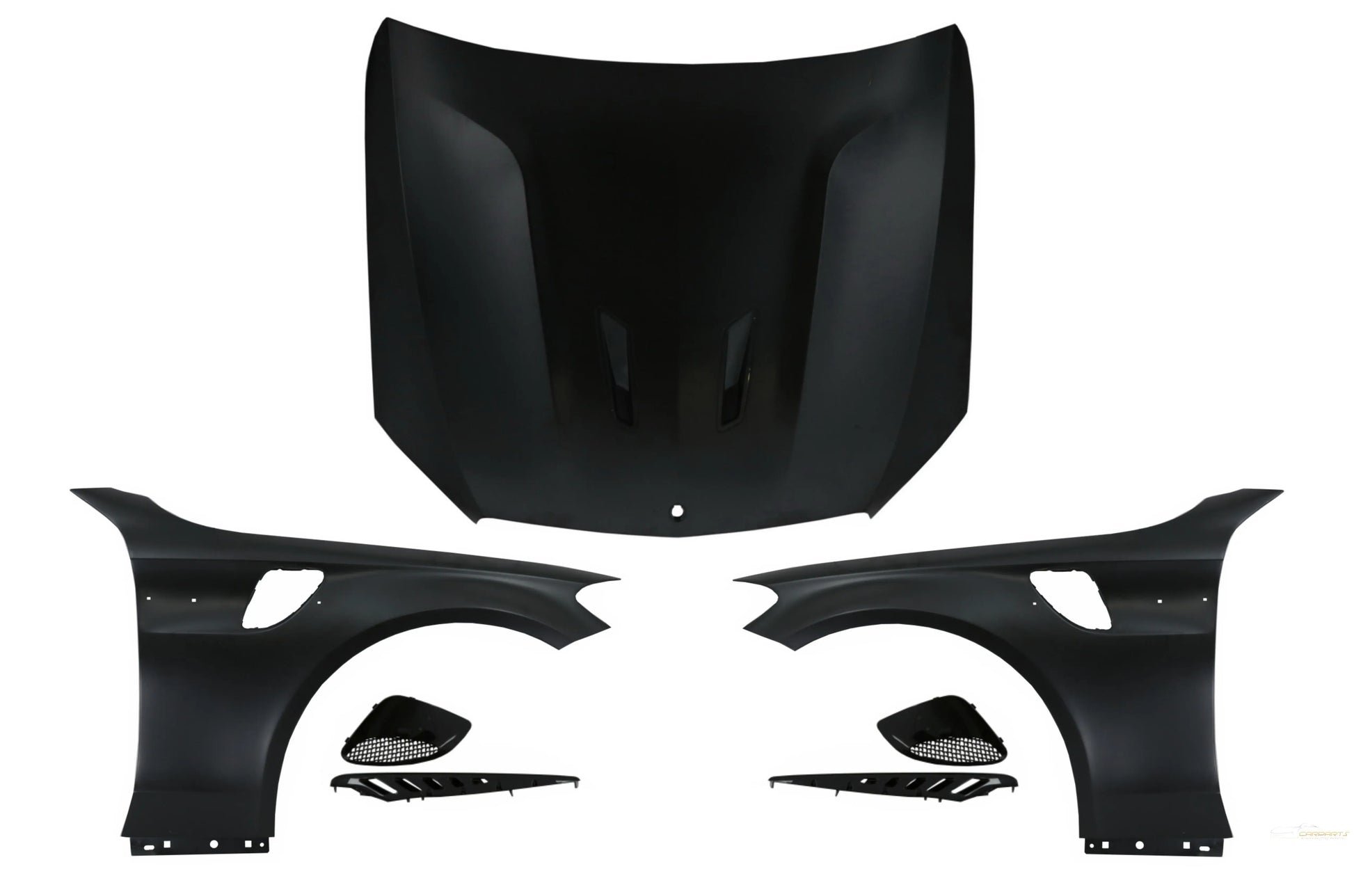 Fronthaube Motorhaube Mit Vorderen Kotflügeln Passend Für Mercedes C-Klasse W205 S205 C205 A205 (2014-2020) GT-Design KITT