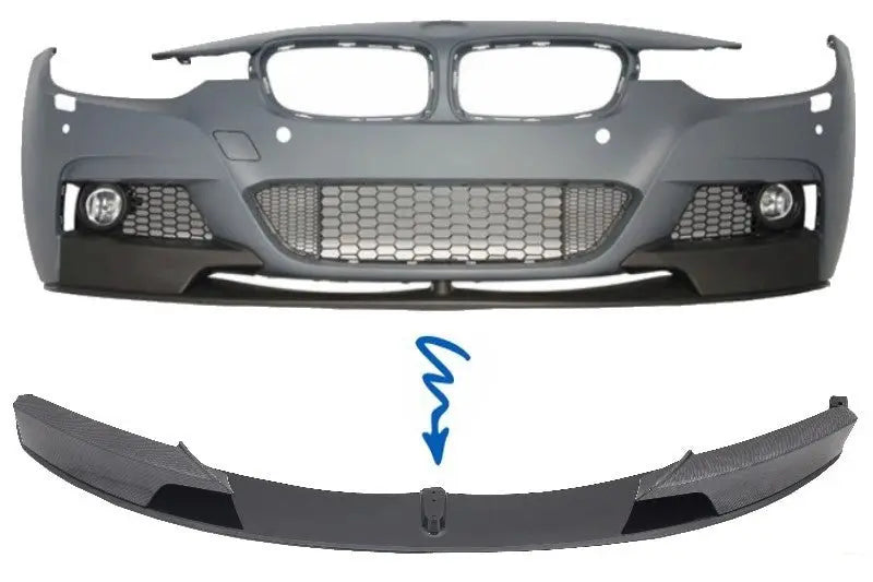 Frontschürze Spoiler Splitter Passend Für BMW 3er F30 F31 (2011) M-Performance Carbon Film Beschichtung KITT