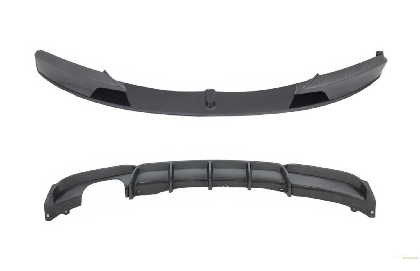 Frontschürzenspoiler Mit Heckdiffusor Passend Für BMW 3er F30 F31 (2011) M-Performance Design Carbonfolie Beschichtet KITT