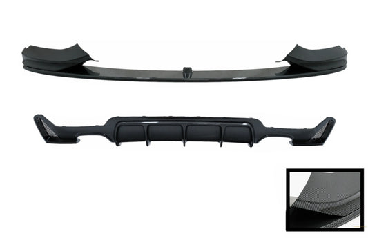 Frontspoiler Mit Diffusor Passend Für BMW 4er F32 Coupé F33 Cabrio F36 Grand Coupé (2013-03.2019) M-Performance Design Carbonfolie Beschichtet KITT