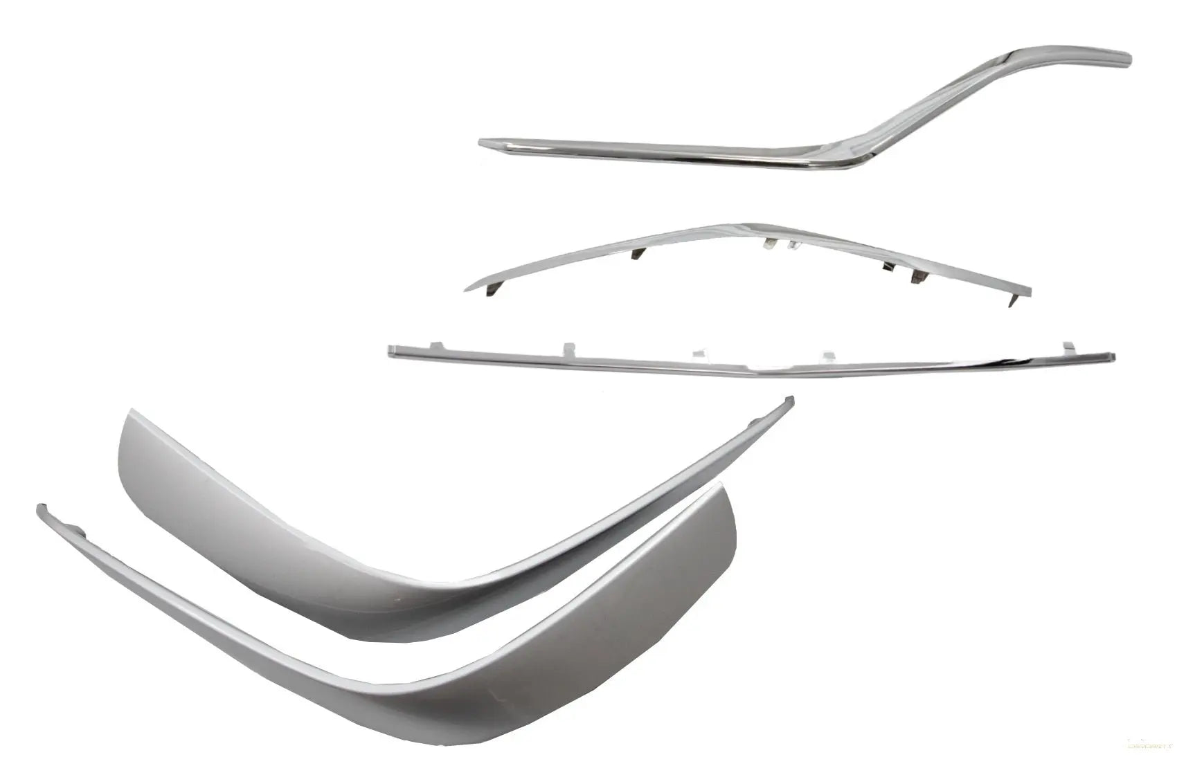 Frontspoiler Splitter Flaps Flics Garnitur Chrom Passend Für Mercedes GLE Coupé C292 (2015-2018) KITT