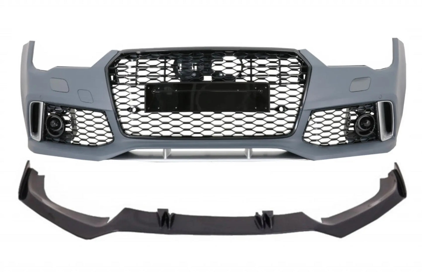 Frontstoßstange Mit Aufgesetzter Spoilerlippe Echtcarbon Passend Für Audi A7 4G Facelift (2015-2018) RS7 Design KITT