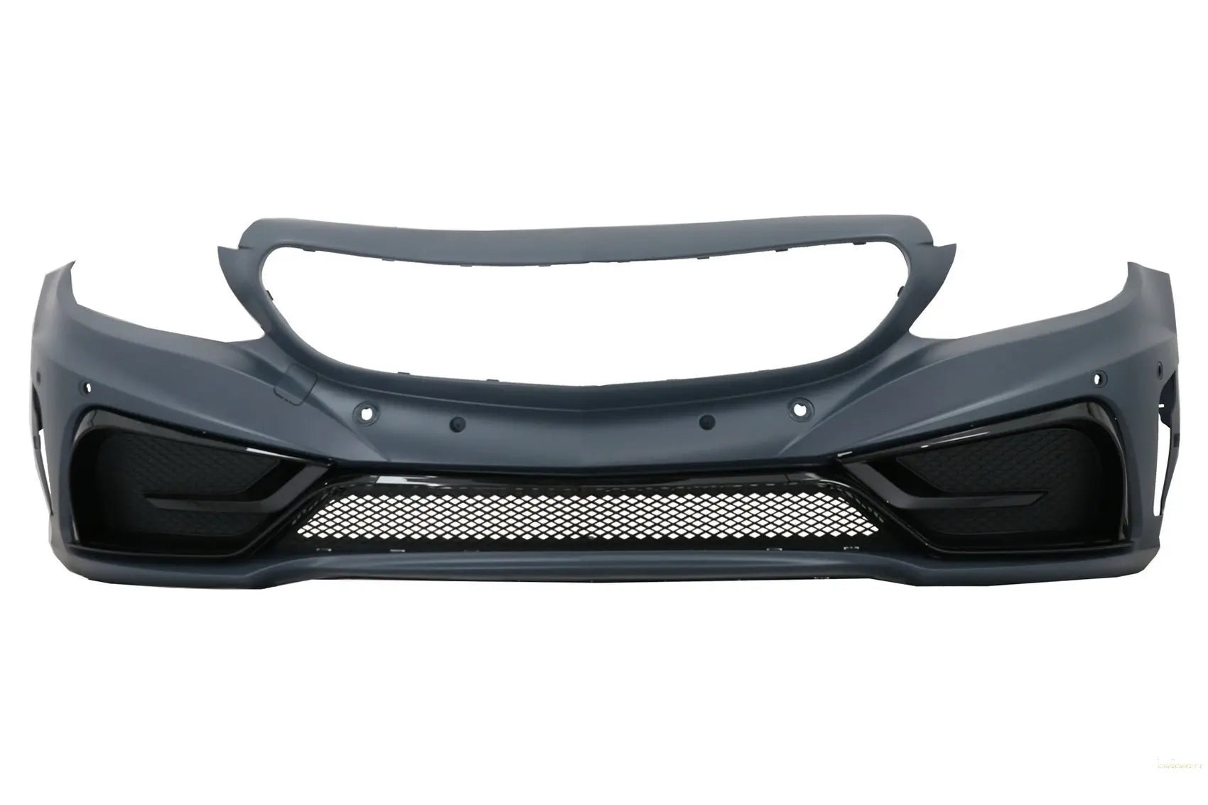 Frontstoßstange Mit Echtcarbon Lippe Passend Für Mercedes C-Klasse W205 S205 A205 C205 (2014-2019) Limousine T-Modell Coupé Cabriolet KITT