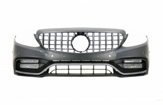 Frontstoßstange Mit Kühlergrill Passend Für Mercedes C-Klasse W205 S205 C205 A205 (2014-2018) C63 GT-R Design KITT