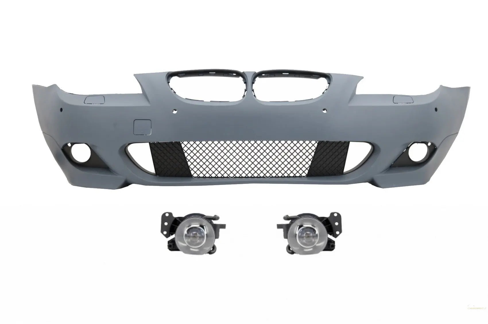 Frontstoßstange Mit PDC 24 Mm Nebelscheinwerfer Passend Für BMW 5er E60/E61 LCI 2007-2010 M-Technik Design KITT