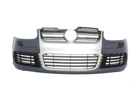 Frontstoßstange Mit Scheinwerfern Passend Für VW Golf V 5 (2003-2007) Jetta (2005-2010) R32-Look Kühlergrill In Gebürstetem Aluminium-Look KITT